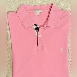 Dark Pink XL Burberry Polo